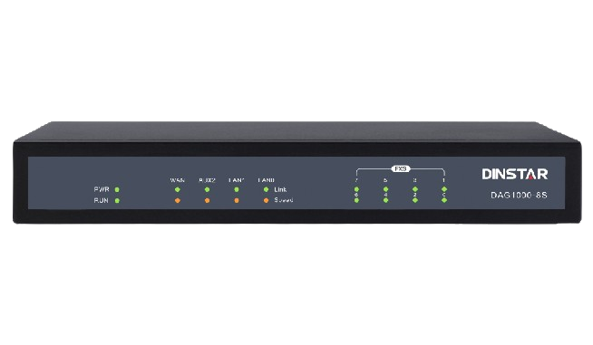 Dinstar DAG1000-8S 8 FXS Analog VoIP Gateway